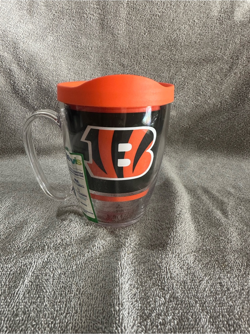 Cincinnati Bengals Insulated Travel Mug - Orange & Black